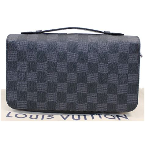 louis vuitton black damier wallet|louis vuitton damier zipper.